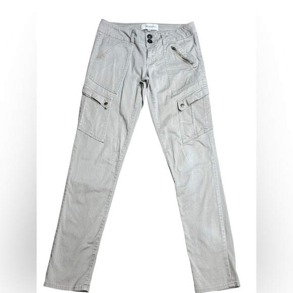 Rewind Womens Jogger Pants Sz 5 Army Cream Outdoorsy High Rise - Picture 4 of 10